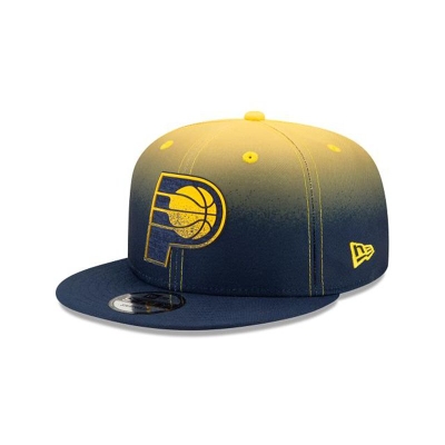 Blue Indiana Pacers Hat - New Era NBA Back Half 9FIFTY Snapback Caps USA6347958